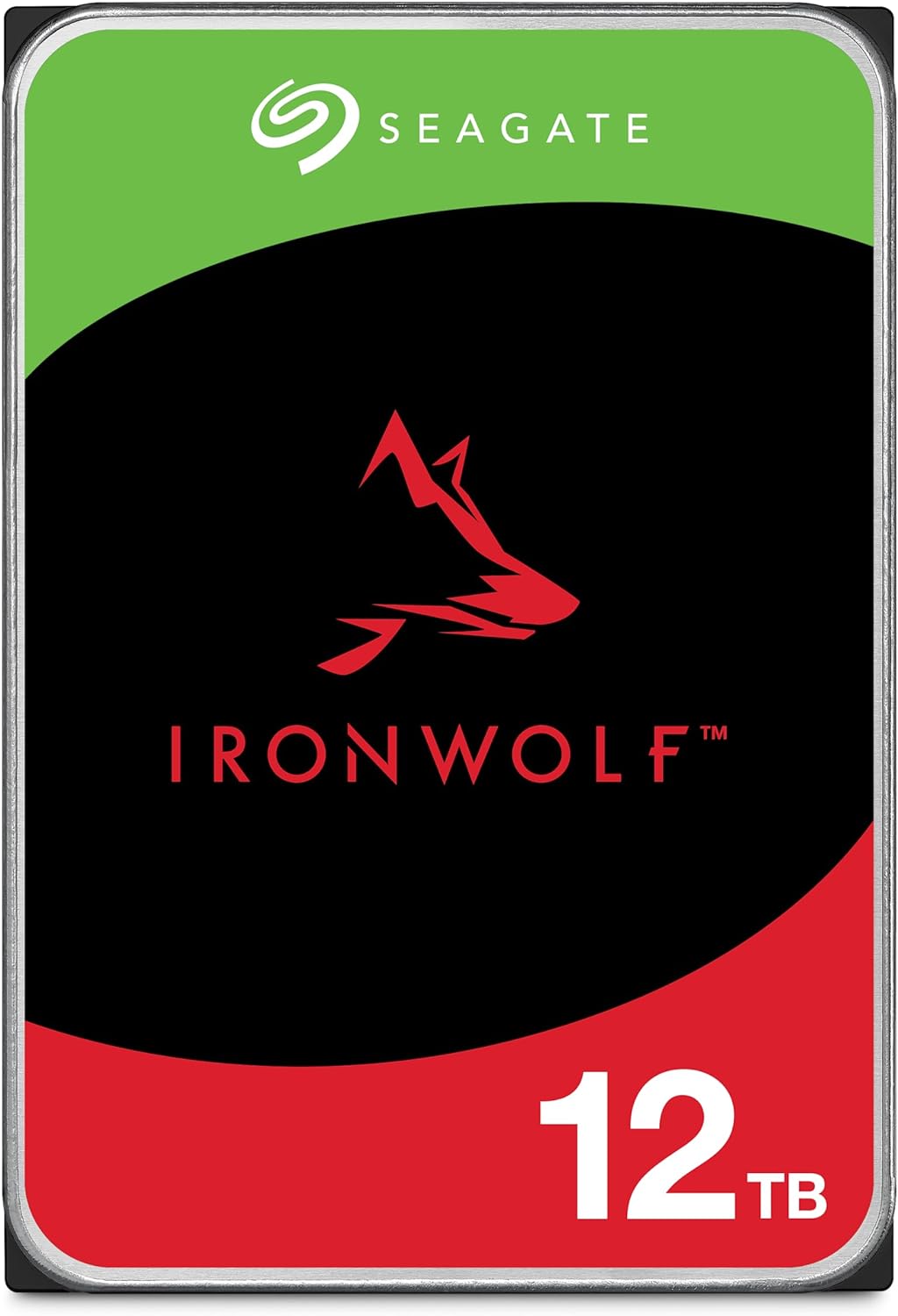 Seagate (Recertified) 12TB IronWolf NAS SATA Hard Drive 6Gb/s 256MB Cache 3.5-Inch Internal Hard Drive for NAS Servers, Personal Cloud Storage (ST12000VN0007)