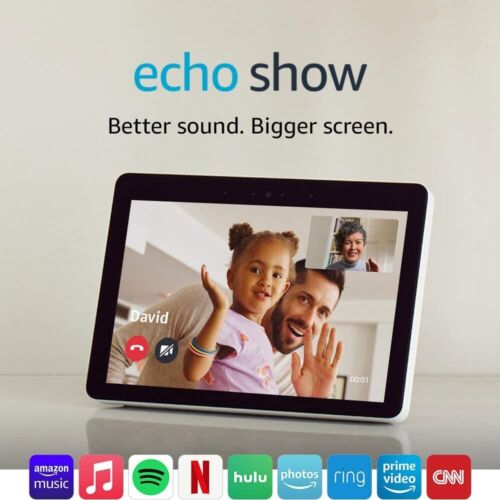 NEW Amazon Echo Show 10 (2nd Gen) – 10″ HD Alexa Smart Assistant WHITE SANDSTONE