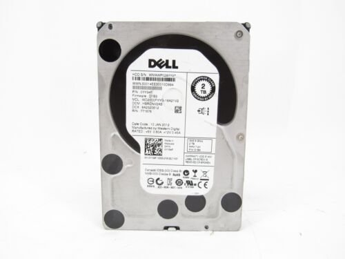 Dell YY34F 2TB 7.2k RPM 3.5 SAS 6Gbps Hard Drive Grade A Western Digital WD