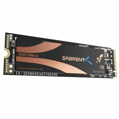 SABRENT Rocket 1TB Nvme PCIe Gen 4 X 4 M.2 2280 5000 (MB/s)