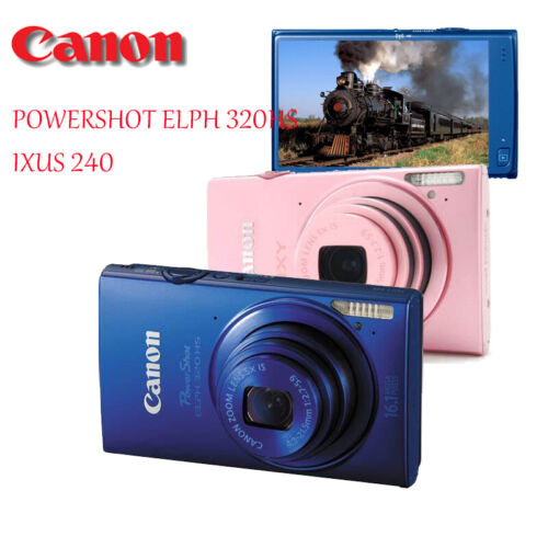 Canon PowerShot ELPH 320 HS IXUS 240 HS 16.1MP Digital Camera-100% Working