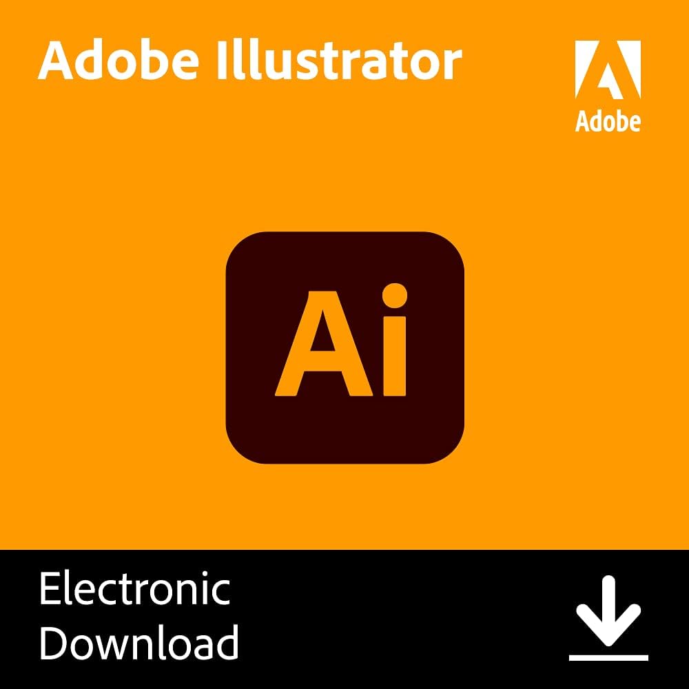 Adobe Illustrator | Vector graphic design software | 1-month Subscription with auto-renewal, PC/Mac