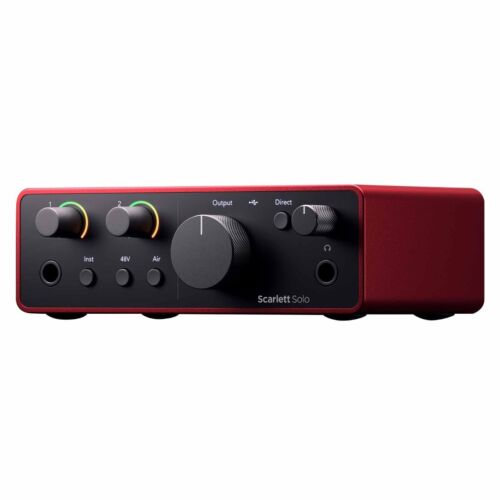 Focusrite Scarlett Solo 4th Gen USB Audio Music Recording Interface