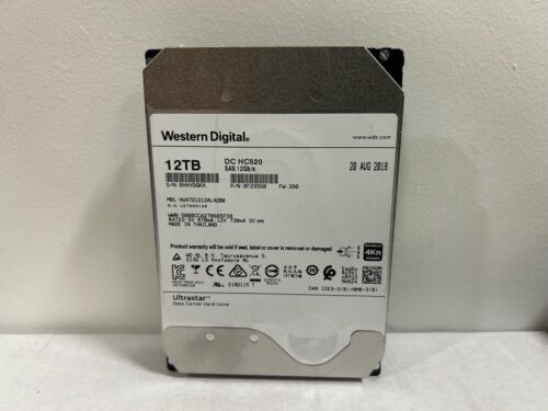 HGST HUH721212AL4200 12TB 7200 RPM SAS 12Gb/s 4KN LFF Drive