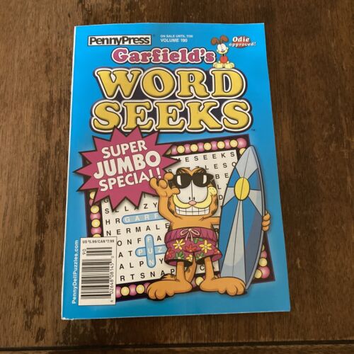 Penny Press Garfield ‘s Word Seeks Magazine Volume 190 July 2024 New