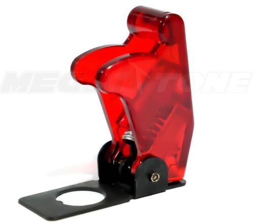 (1 PC) Clear Red Toggle Switch Safety Cover Guard Plastic/Metal.. USA SELLER!!!