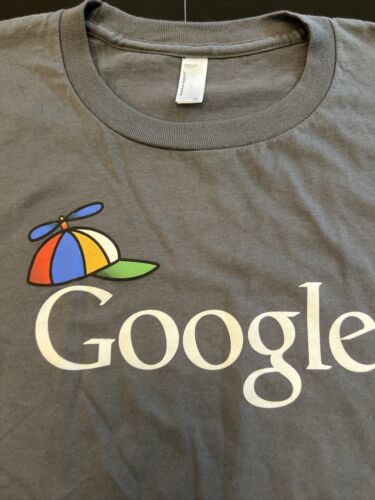 NWOT Official Google Propeller Head Geek Nerd Cap (Alphabet) Women’s Shirt XL