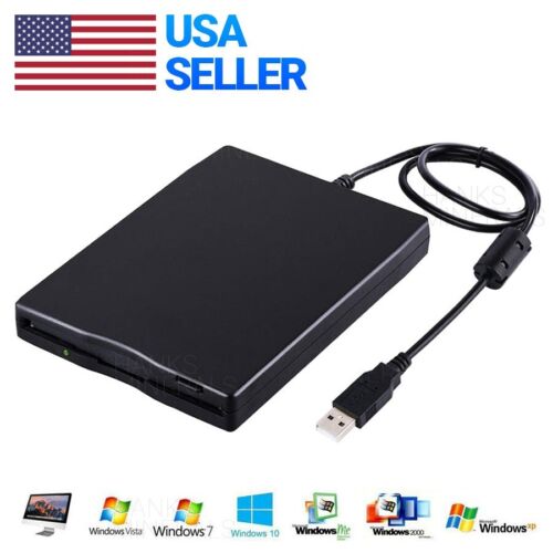 USB 2.0 External Floppy Disk Drive 3.5″ 1.44MB For Laptop Windows PC Mac