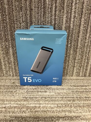 NEW Samsung T5 EVO 2TB Portable External Solid State Drive (MU-PM2T0G) Free Ship