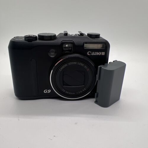 Canon PowerShot G9 12.1 MP Digital Camera With Battery NO CHARGER TESTED WORKING