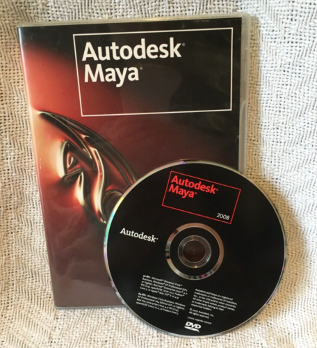 Autodesk Maya 2008  Student Version DVDs With Serial Number Complete In VGC