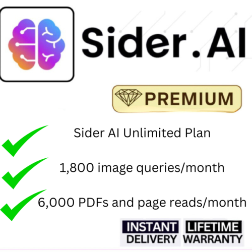 Sider AI (Unlimited Plan) Account – AI Content Generation & Collaboration Tools