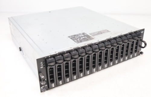 Dell Powervault MD3000i SAN Storage Array w/ 15x Bay 2x PSU 2x AMP01-RSIM No HDD