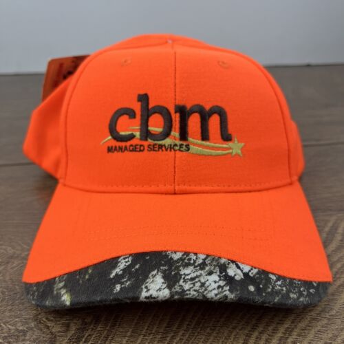 CBM Managed Services Hat Orange Adjustable Baseball Hat Adult Hat Orange Cap