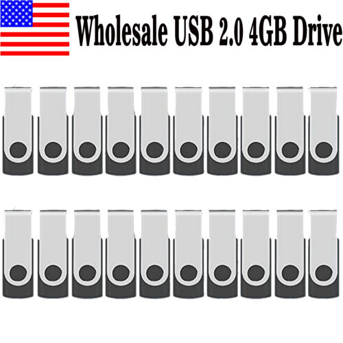 Wholesale 4GB Swivel Memory Stick USB Flash Drive Thumb Data Storage Pen Drives