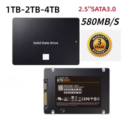 4TB 2TB 1TB SSD 2.5” SATA III Internal Solid State Drive PC/MAC 560MB/s Lot