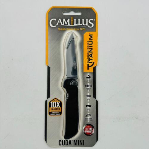 Camillus CUDA Mini 6.75″ Folding Knife Aus-8 G-10 Carbonitride Titanum 19637