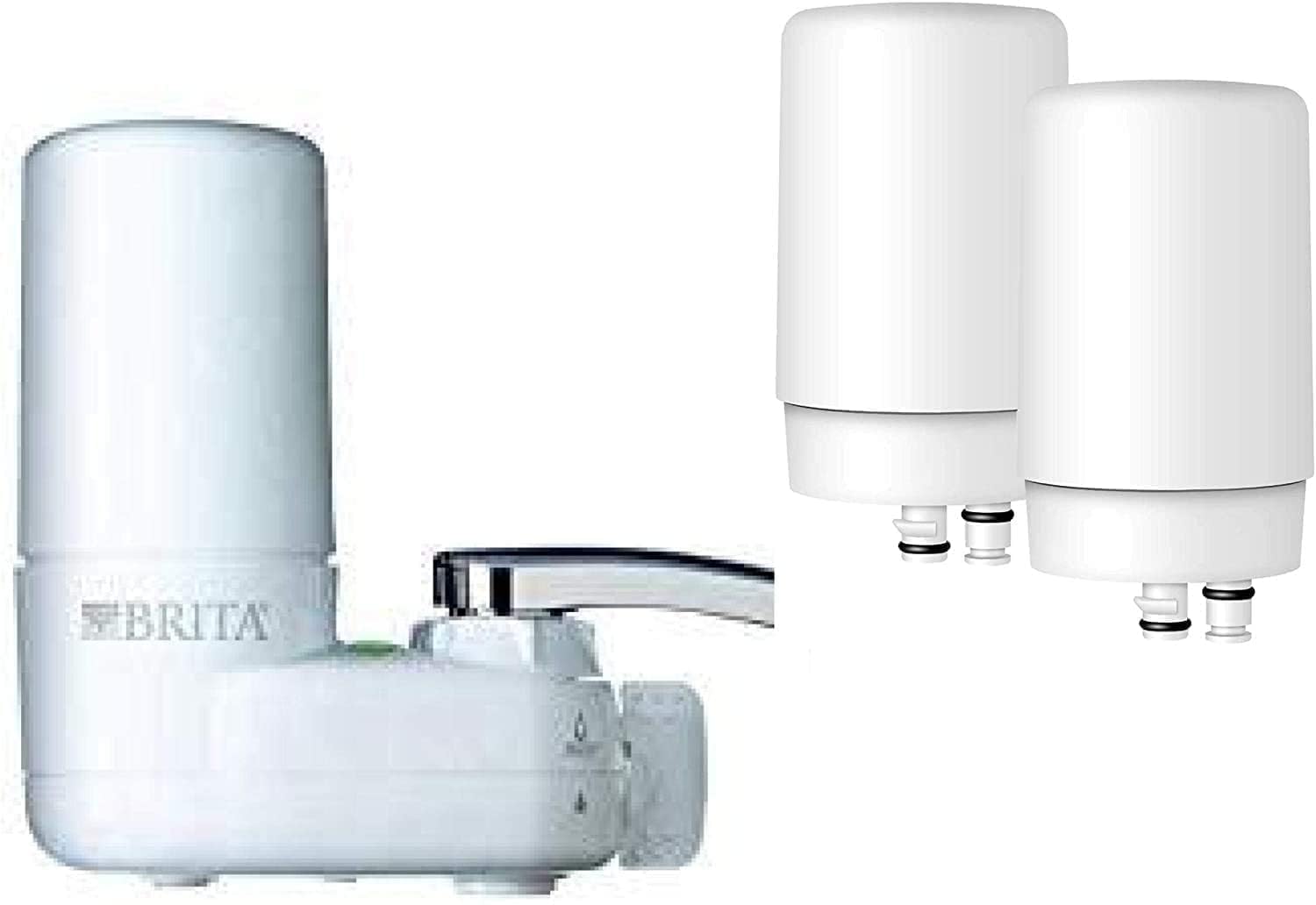 Brita 7540545 On-Tap Faucet Water Filter System, White