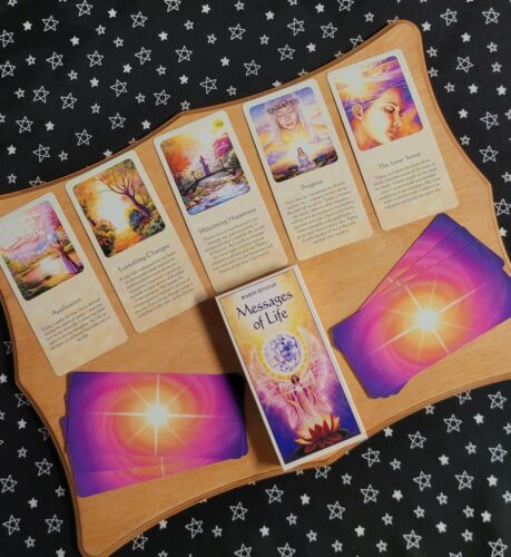 Messages Oracle Card Deck with Guide Beginner Daily Affirmation Tarot