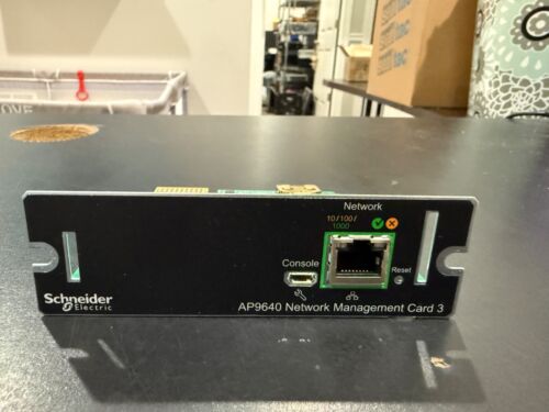 Schneider Electric AP9640 Network Management Card 3 P/N: 640-7192E-Z REV05