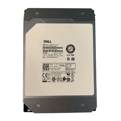 753F0 DELL TOSHIBA 12TB 6G SATA 7.2K 3.5″ LFF HDD HARD DRIVE MG07ACA12TEY