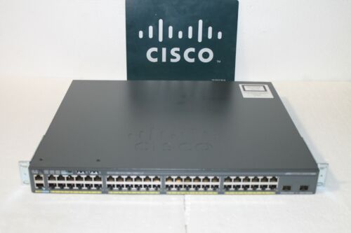 Cisco WS-C2960X-48FPD-L 48 POE+ GE+2 10G SFP+, LAN BASE (740W)