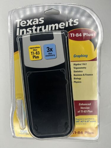 Texas Instruments TI-84 Plus Graphing Calculator – Black And Complete