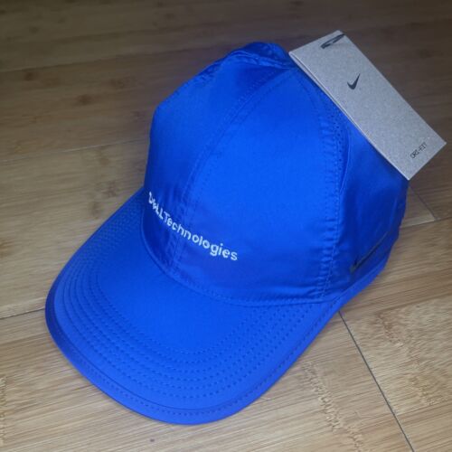 Nike Dri-Fit Featherlight Dell Technologies Blue Strapback Hat Tech OSFA NWT