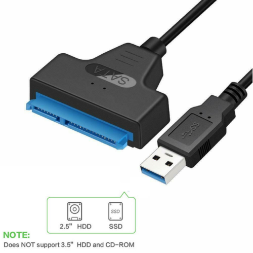 USB 3.0 to 2.5″ SATA III Hard Drive Adapter UASP SATA to USB3.0 CABLE Converter