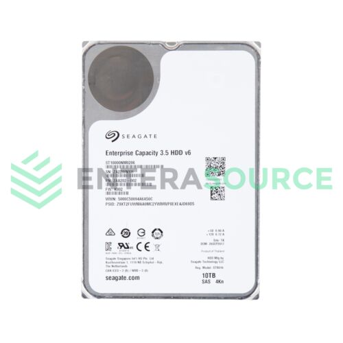 Seagate ST10000NM0206 10TB 7.2K SAS 3.5″ 12Gbps 4Kn Hard Drive