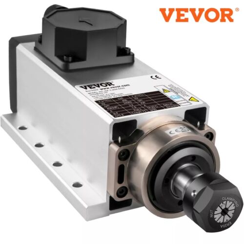 VEVOR Square Air Cooled Spindle Motor 2.2KW CNC Spindle Motor ER20 Collet 110V