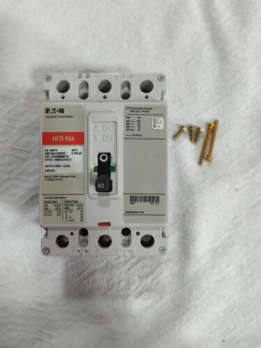 Eaton HFD3060BP10 600VAC / 250VDC 3pole 60amp Breaker