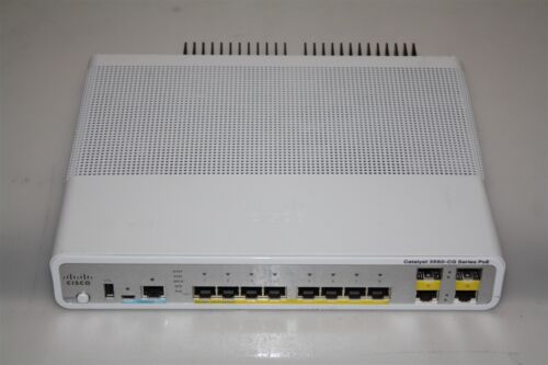 Cisco Catalyst 3560-CG Series PoE Network Switch 10 RJ45 Port & 2 SFP Port 1Gbps