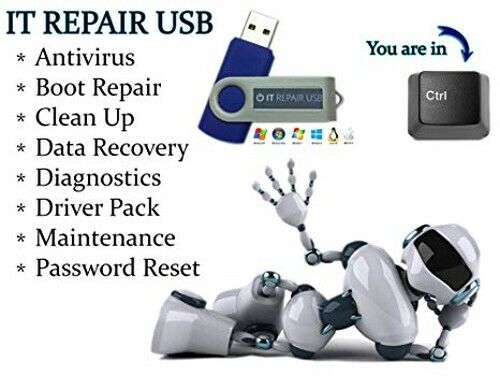 The Ultimate PC Boot Repair Recovery USB Hirens UBCD + more Win 7,8,Vista,XP,10,