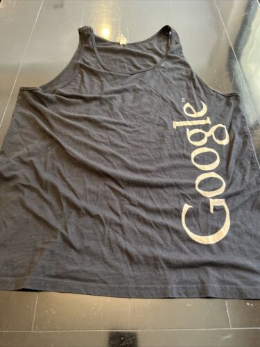 Rare Authentic Google (Alphabet) Employee Issued Tank Top Shirt Large Black