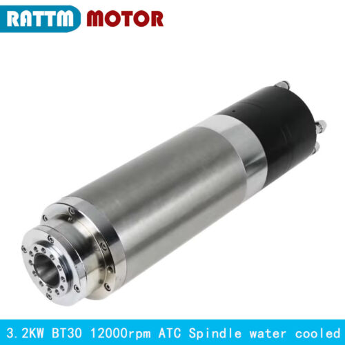 3.2KW BT30 CNC Automatic Tool change ATC Spindle Motor Pneumatic Water Cooling