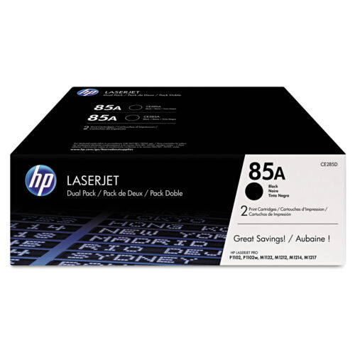 HP Inc. HP 85A (CE285D) 2-pack Black Original LaserJet Toner Cartridges