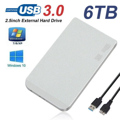 Portable 2.5inch Mobile Hard Drive Disk 6TB Mobile Storage Drive for Laptops US