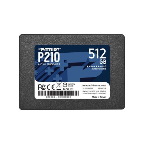 Patriot P210 512GB SSD 2.5″ SATA III 6GB/s Internal Solid State Drive For PC/MAC