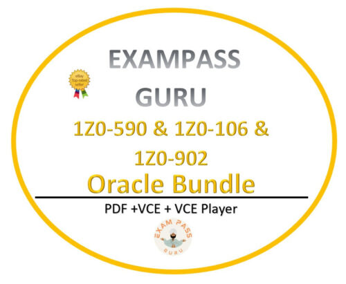 1Z0-590 1Z0-106 1Z0-902 Oracle exam bundle VCE, PDF NOVEMBER Updated!