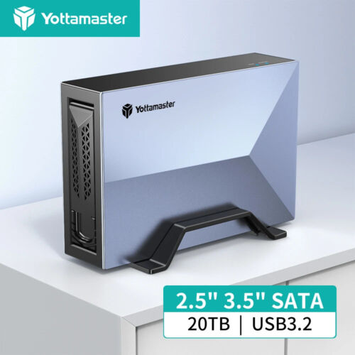 2.5″ 3.5″ NAS SATA HDD SSD Enclosure Network Attached Storage Quad-Core 18 TB