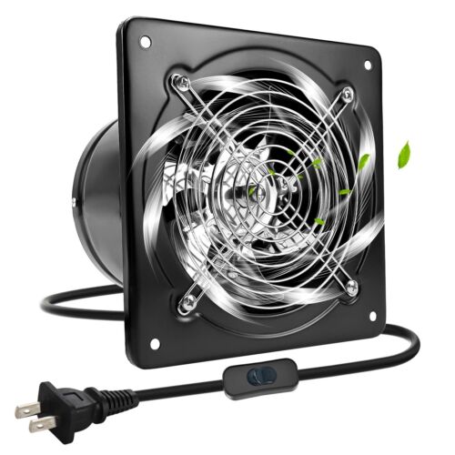 6/8/10″ Exhaust Fan Ventilation Extractor Fan 110V Wall-Mounted Blower Duct Fan