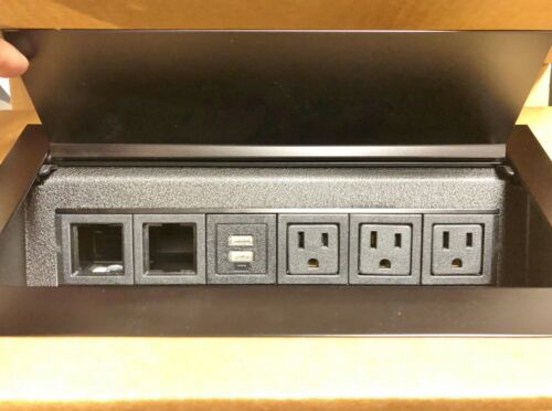 Byrne Power Data Center Black Blank USB Outlet Hard-wire  #9859