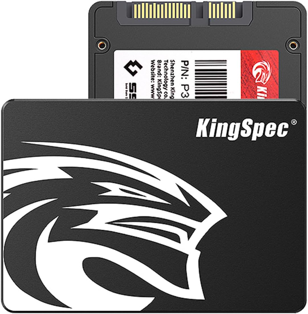 KingSpec 512GB SATA III SSD 6Gb/s, 2.5″ SATA SSD with 3D NAND Flash, Internal Solid State Hard Drives, for Laptop and PC Desktop (R/W Speed up to 550/520 MB/s)