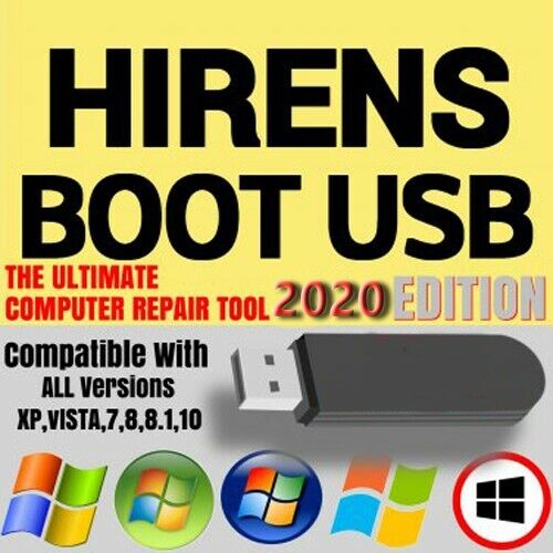 Hiren’s version 16.3 Boot CD USB Computer Repair Recovery Win 7,8,Vista & XP,10×