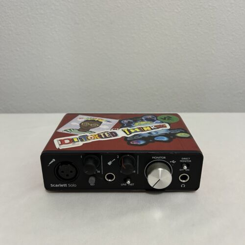 Focusrite Scarlett Solo USB Audio Recording Interface 2nd Gen Red