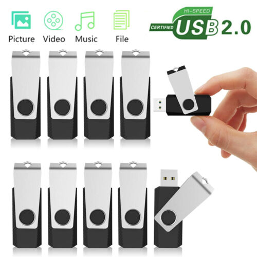 32 GB USB 2.0 Flash Drive Memory Stick Data Storage Swivel Thumb Pen Drive LOT