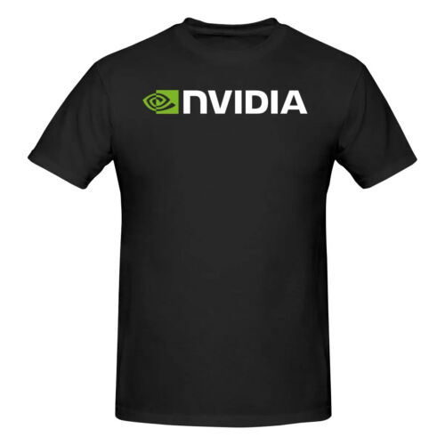 Nvidia Logo T-Shirt Black Large Heart GPU AI ML Employee Bleed Green CUDA GPU LG