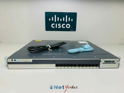 Cisco WS-C3750X-12S-S 12 Port IP Base Switch – 1 YR WARRANTY – Same Day Shipping