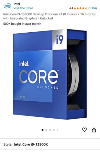 Intel Core i9-13900K Desktop Processor 24 Cores 32 Threads LGA1700 36MB Cache